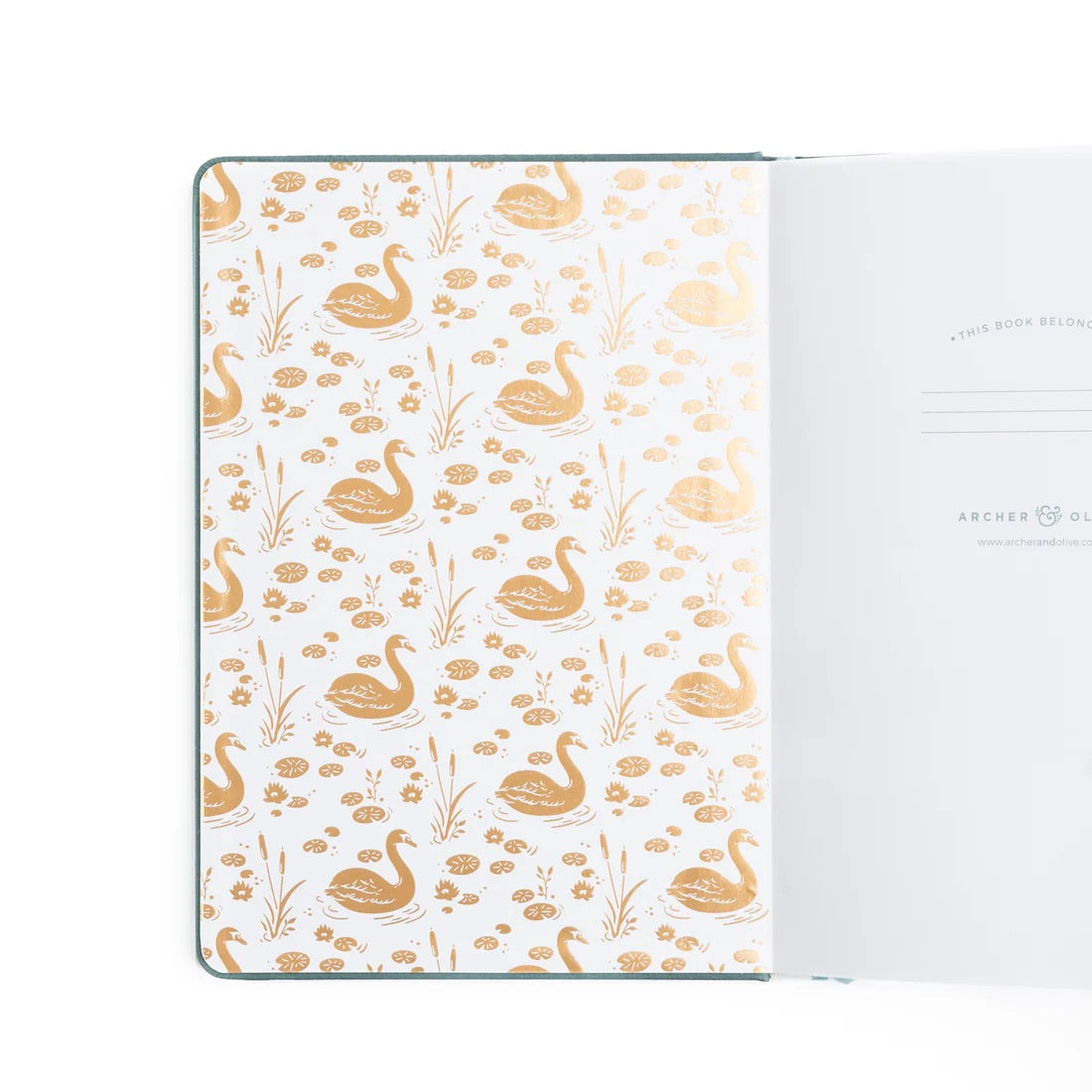 8X8 Swan Pond - Square Dot Grid Notebook