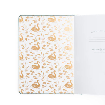 8X8 Swan Pond - Square Dot Grid Notebook