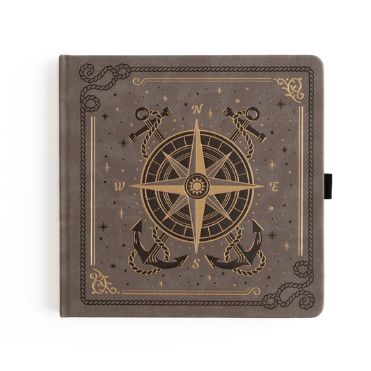 8x8 Compass - Square Dot Grid Notebook