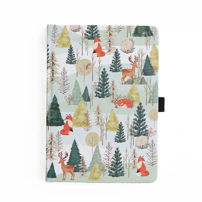 A5 Fox in Winter Woods - Dot Grid Notebook