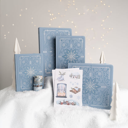 8x8 Snowflake Storybook - Square Notebook